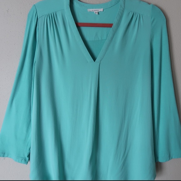ANTHROPOLOGIE ‘pleione’ teal tunic - Picture 5 of 8